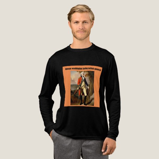 george Washington facing british generals Tri-Blend Shirt (Voorkant)