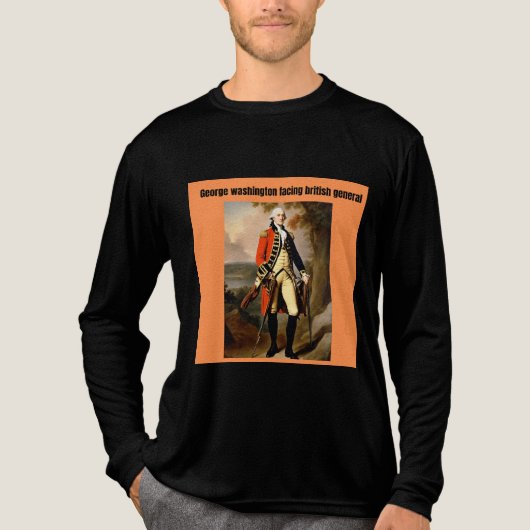 george Washington facing british generals Tri-Blend Shirt (Voorkant volledig)