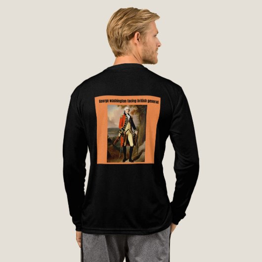 george Washington facing british generals Tri-Blend Shirt (Achterkant)