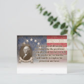 George Washington - Faith Briefkaart (Staand voorkant)
