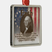 George Washington - Faith Metalen Ornament (Rechts)