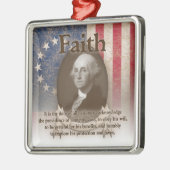 George Washington - Faith Metalen Ornament (Links)