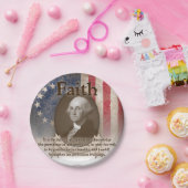 George Washington - Faith Papieren Bordje (Feest)