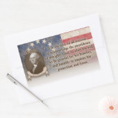 George Washington - Faith Rechthoekige Sticker (Envelop)