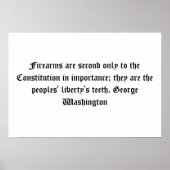 George Washington Firearms Quote Poster (Voorkant)