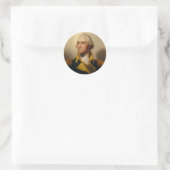 George Washington, First U.S. President Ronde Sticker (Tas)