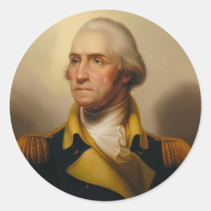 George Washington, First U.S. President Ronde Sticker