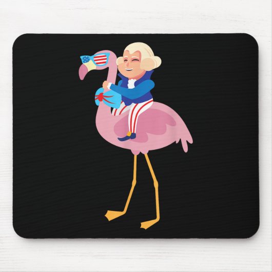 George Washington Flamingo 4 juli Amerikaanse FL Muismat (Voorkant)