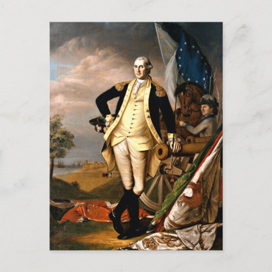 George Washington, foto van het eerste president Briefkaart (Voorkant)