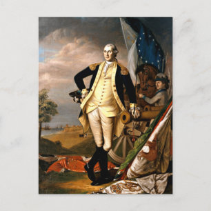 George Washington, foto van het eerste president Briefkaart
