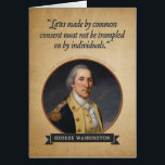 George Washington Founding Fathers Birthday Card<br><div class="desc">Onze George Washington Founding Fathers verjaardagskaart heeft een antiek foto op de voorpagina met een inspirerend citaat. Inside,  aanmoediging om van een revolutionaire verjaardag te genieten en om te feesten zoals het 1776 is! Een onvergetelijke kaart voor uw patriottische vrienden en familieleden.</div>
