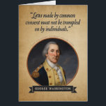 George Washington Founding Fathers Birthday Card<br><div class="desc">Onze George Washington Founding Fathers verjaardagskaart heeft een antiek foto op de voorpagina met een inspirerend citaat. Inside,  aanmoediging om van een revolutionaire verjaardag te genieten en om te feesten zoals het 1776 is! Een onvergetelijke kaart voor uw patriottische vrienden en familieleden.</div>