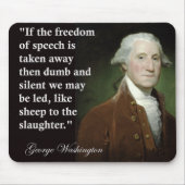 George Washington Freedom of Speech Quote Muismat (Voorkant)