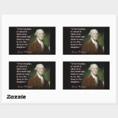 George Washington Freedom of Speech Quote Rechthoekige Sticker (Vel)