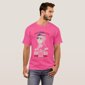 George Washington Fun Stars stript Amerikaanse vla T-shirt (Voorkant volledig)