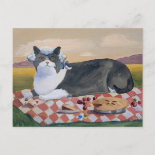 George Washington Funny Cat Briefkaart