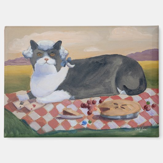 George Washington Funny Cat Magnet (Voorkant)