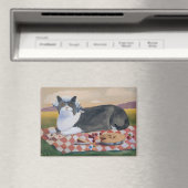 George Washington Funny Cat Magnet (Insitu (Vaatwasser))