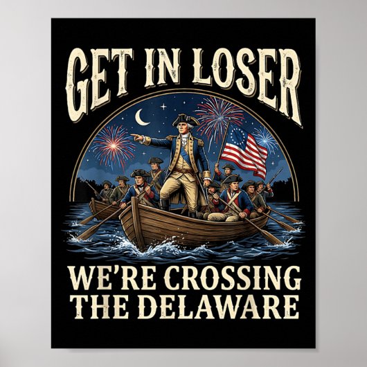 George Washington Gaat De Delaware Oversteken Poster (Voorkant)