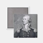 George Washington, gegraveerd door Asher Brown Dur Magneet (Voorkant / Achterkant)