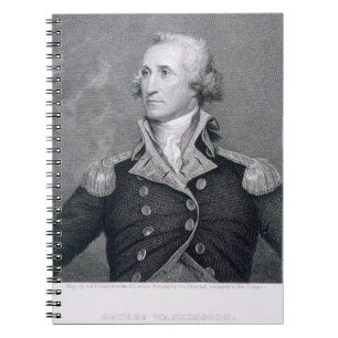 George Washington, gegraveerd door Asher Brown Dur Notitieboek