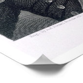 George Washington, gegraveerd door Asher Brown Dur Poster (Hoek)