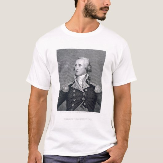 George Washington, gegraveerd door Asher Brown Dur T-shirt (Voorkant)