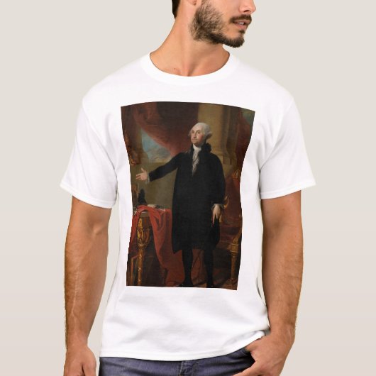 George Washington - Gilbert Stuart (1797) T-shirt (Voorkant)