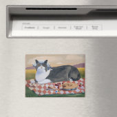 George Washington Grappige Kat Magneet (Insitu (Vaatwasser))