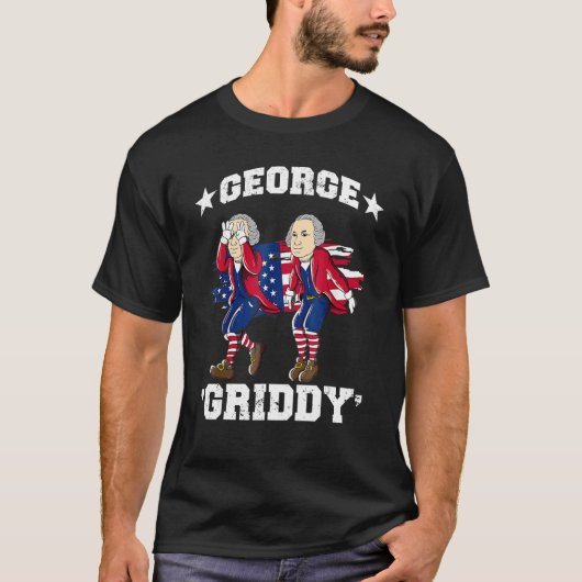 George Washington Griddy 4th of July George Griddi T-shirt (Voorkant)