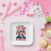 George Washington Het is alleen verraad als je ver Papieren Bordje (Feest)