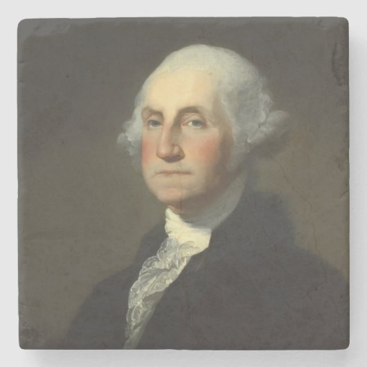George Washington Historic Portrait Stenen Onderzetter (Voorkant)