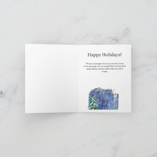 George Washington Holiday Kaart (Binnen)