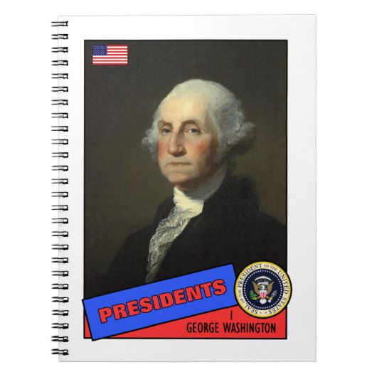 George Washington-honkaarten Notitieboek (Voorkant)