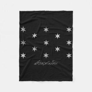 George Washington Hoofdkwartier Vlag Onafhankelijk Fleece Deken