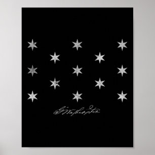 George Washington Hoofdkwartier Vlag Onafhankelijk Poster