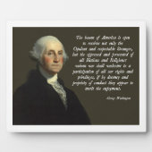 George Washington Immigration Quote Fotoplaat (Voorkant)