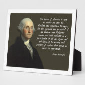 George Washington Immigration Quote Fotoplaat (Zijkant)