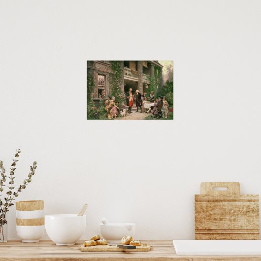 George Washington in Bartram's tuin Poster (Keuken)