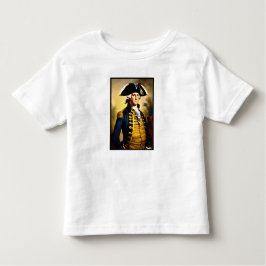 George washington in battlefield attire kinder shirts