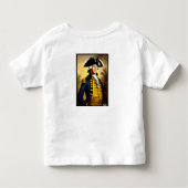 George washington in battlefield attire kinder shirts (Achterkant)