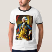 George Washington in kantoor-kleding T-shirt (Voorkant)