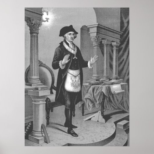 George Washington in Masonic Regelia 2 Poster (Voorkant)