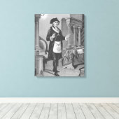 George Washington in Masonic Regelia Canvas Afdruk (Insitu (Houten vloer))