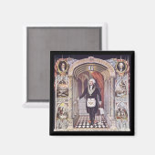 George Washington in Masonic Regelia Magneet (Voorkant / Achterkant)