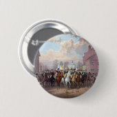 George Washington in New York knop Ronde Button 5,7 Cm (Voorkant /achterkant)