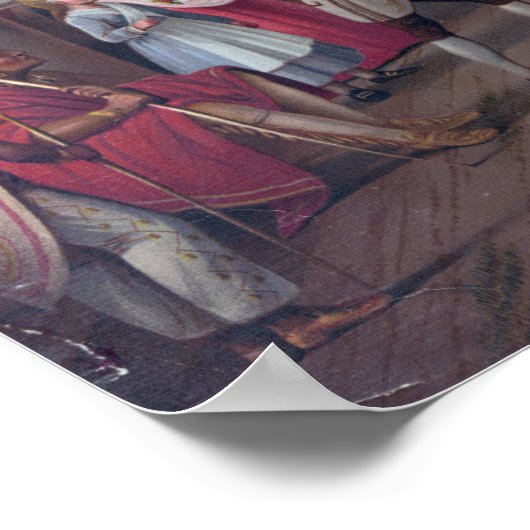 "George Washington in New York" poster/gedrukte te Poster (Hoek)