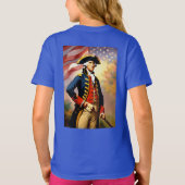 George Washington in oorlogskleding T-shirt (Achterkant)