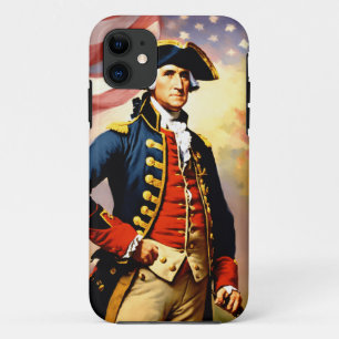 George Washington in oorlogsuitrusting Case-Mate iPhone Case