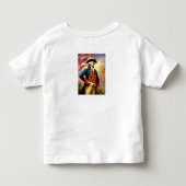 George Washington in oorlogsuitrusting Kinder Shirts (Achterkant)
